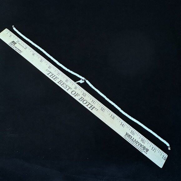 White Puka Shell Necklace With Shark Tooth Pendant Choker Barrel Clasp Beach 18" - Picture 9 of 12